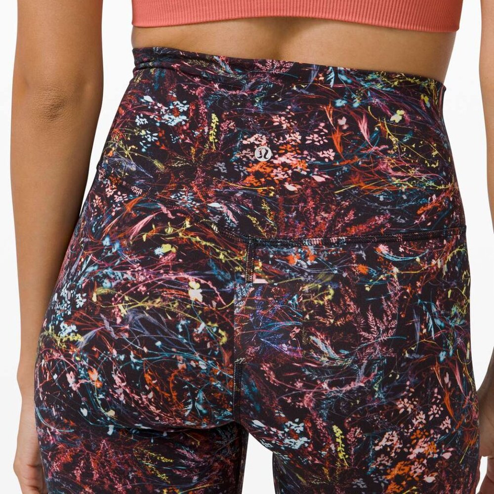 Lululemon Align Crop *21" Foliage Overlay Multi - NWT - Size 8